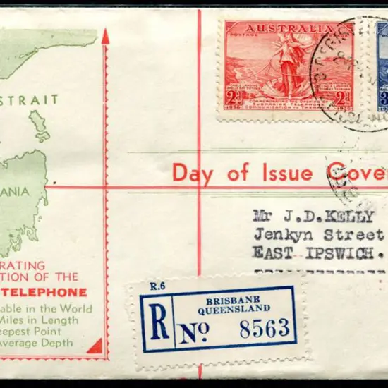 1936 (1st Apr) 2d & 3d Cable pair tied by ...