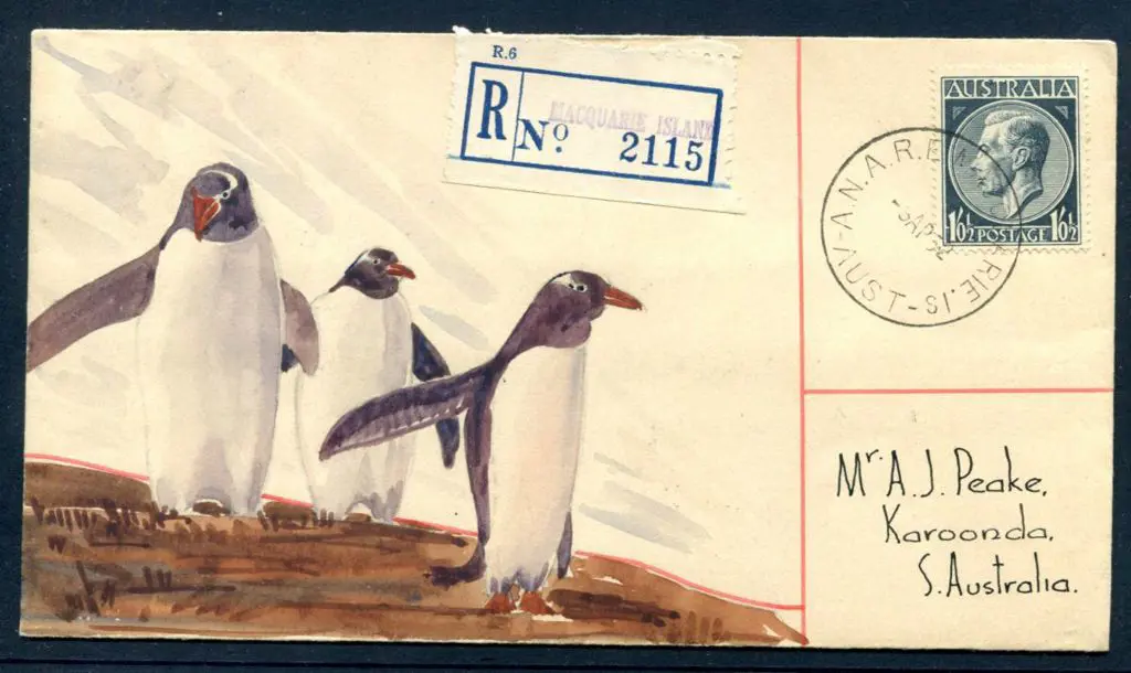 1952 (19th Mar) 1/0½d KGVI AJ Peake hand ... Image 1++