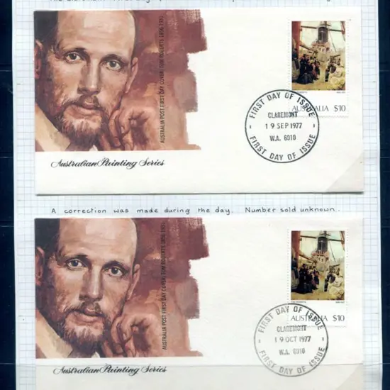 1977 $10 "Coming South" FDC with Claremont WA 6010 ...