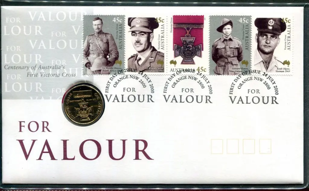 2000 (24th July) Victoria Cross - Valour $1 PNC ... Image 1++