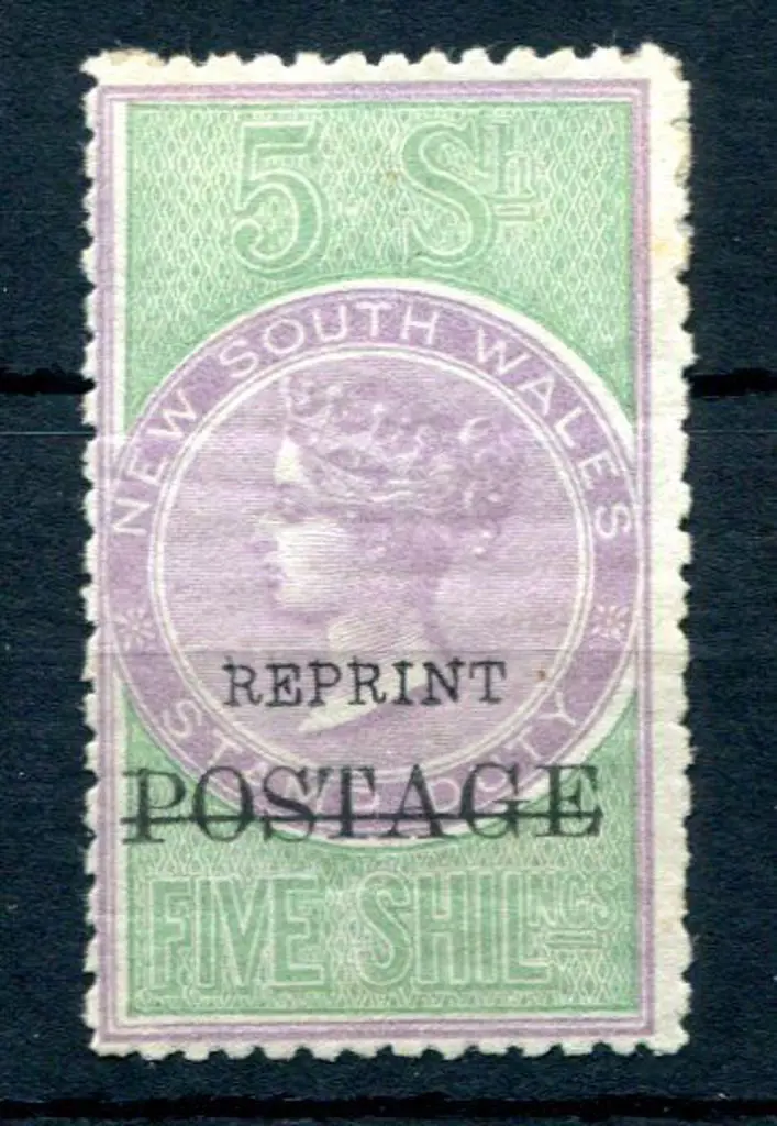 1885/86 5/- lilac & green perf 12x10 ovptd ... Image 1++