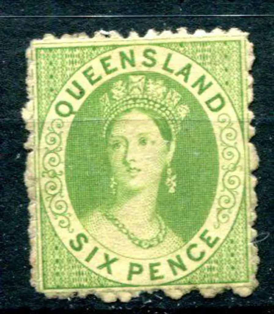 1862 6d pale bluish-green. MLH with evenly toned ... Image 1++
