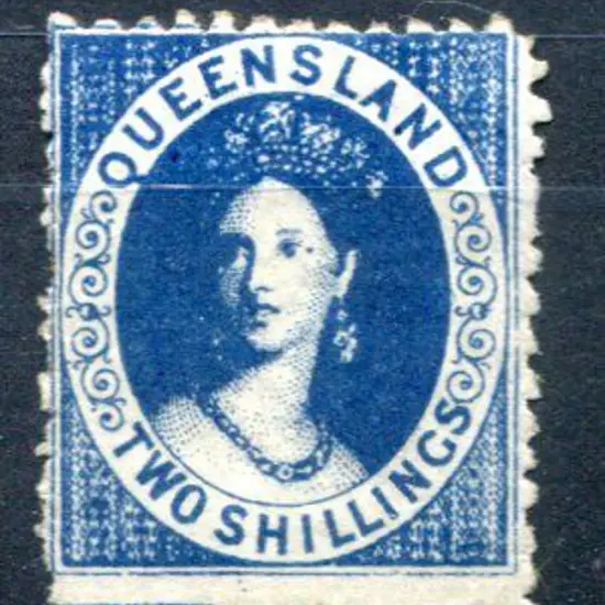 1880 2/- deep blue. MVLH. Characteristic rough ...