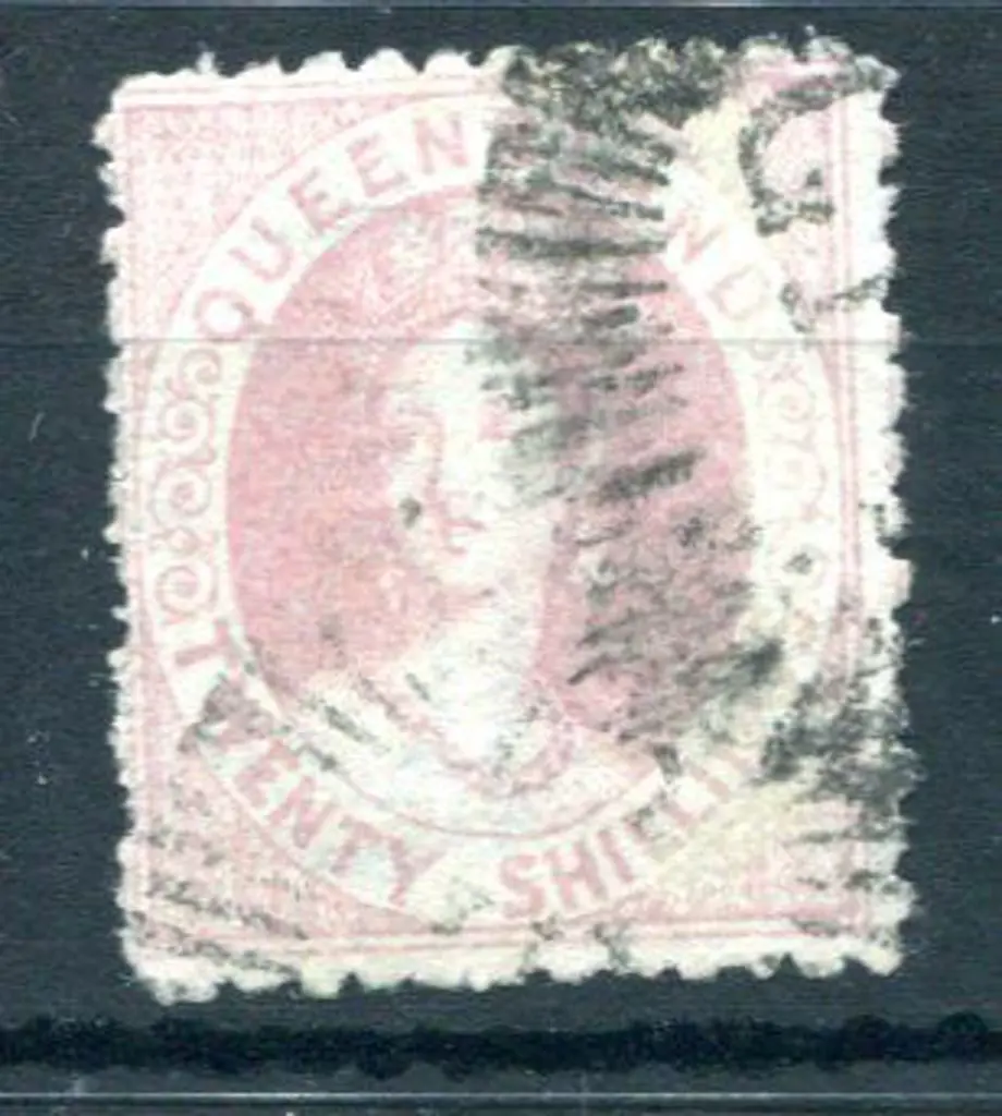 1880 20/- rose good to fine used with part GPO ... Image 1++