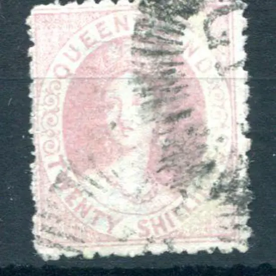 1880 20/- rose good to fine used with part GPO ...