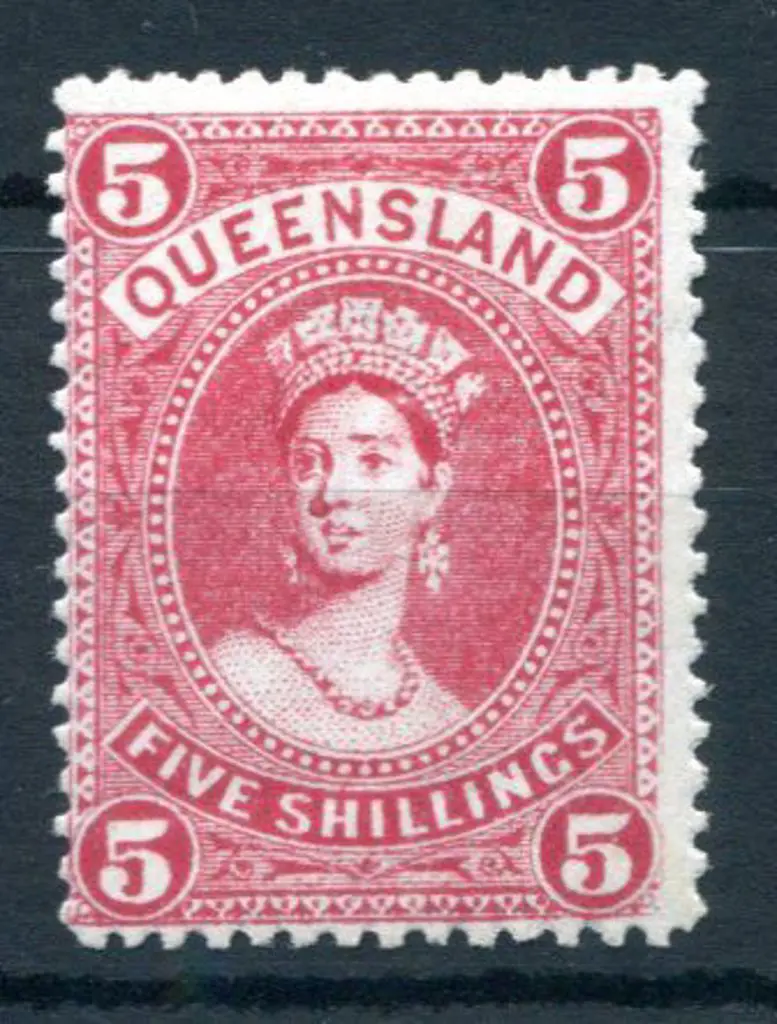1907 5/- rose. MVLH, centered left. Lovely fresh ... Image 1++