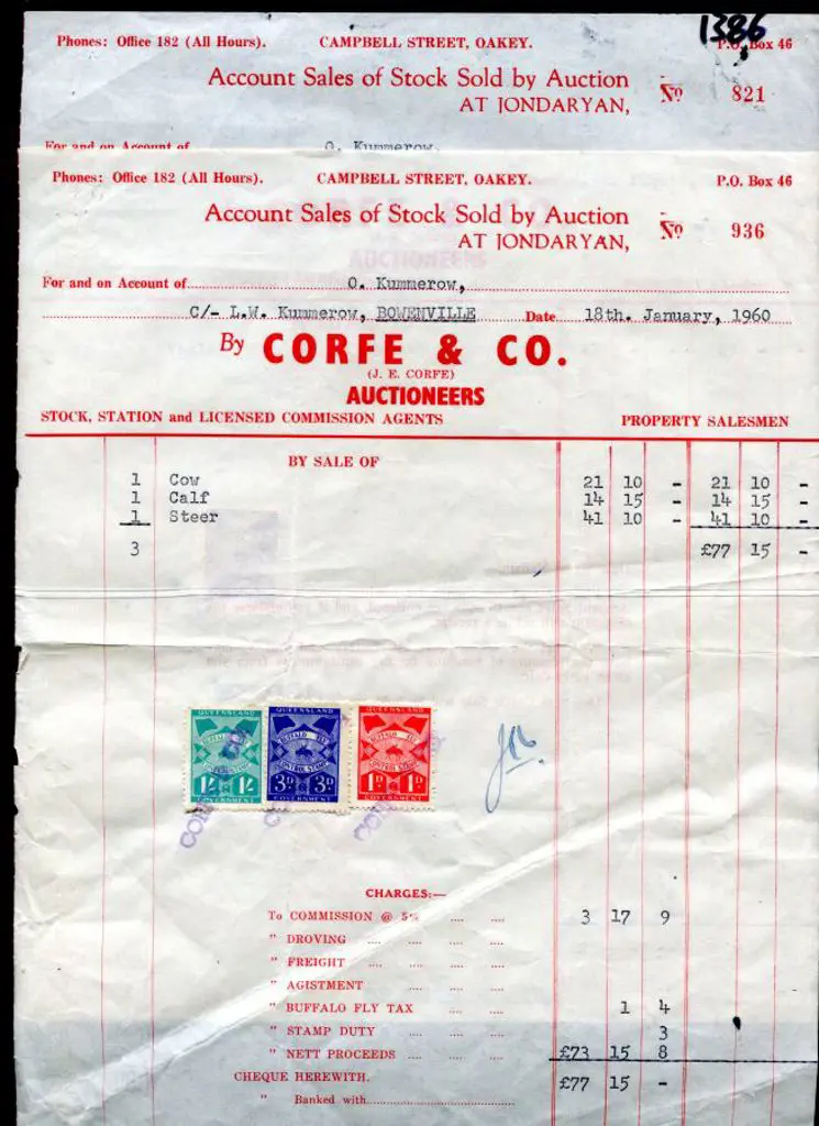 1959 (31st Aug) 6d "BUFFALO FLY CONTROL STAMP" ... Image 1++
