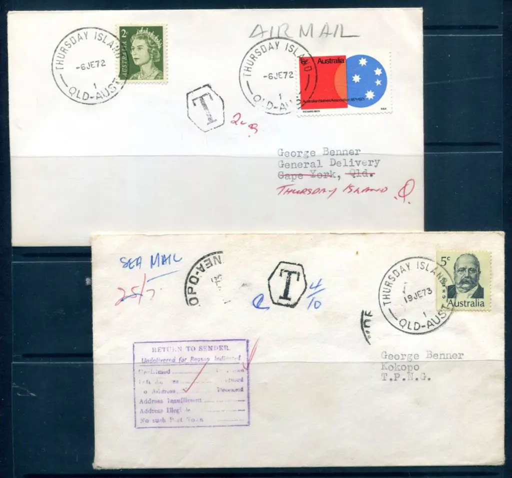 1972 & 1973 covers with Thursday Island cds's both ... Image 1++