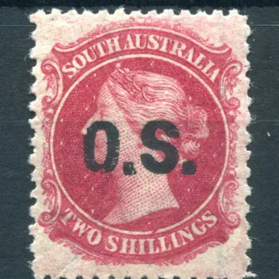 1885 2/- rose carmine with Broadstar wmk ovptd ...