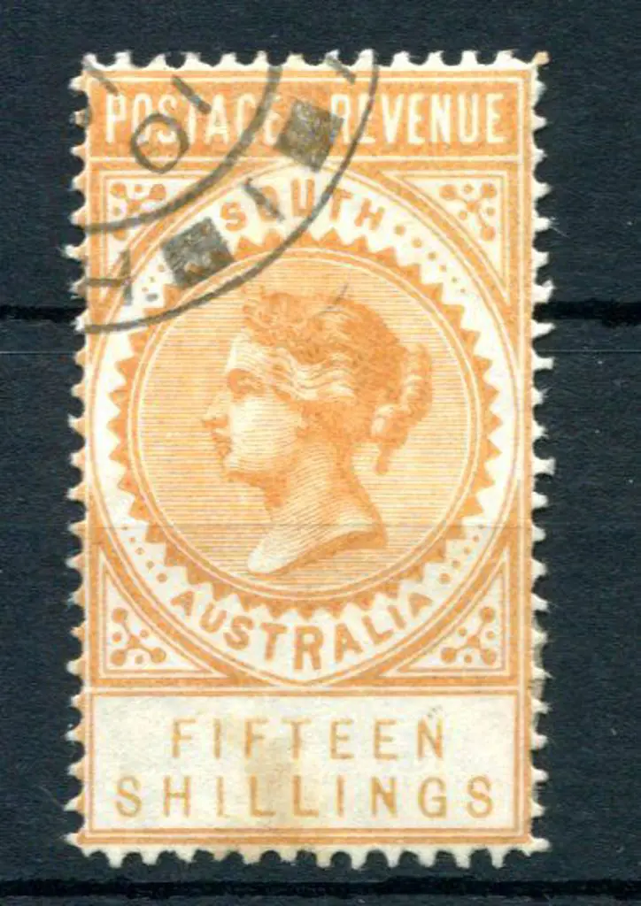 1886/96 15/- brownish yellow perf. 11½-12½. F/U ... Image 1++