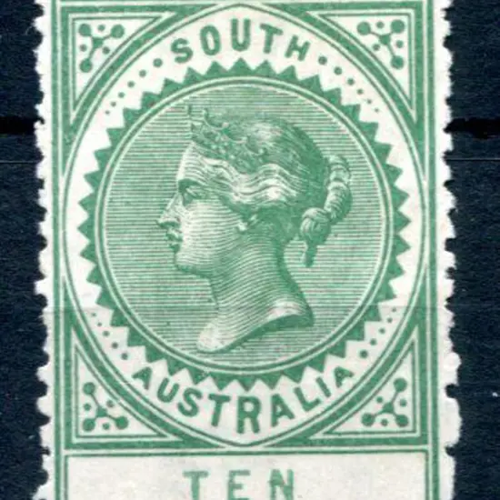 1886/96 10/- green perf. 11½-12½. Fresh MLH. SG ...