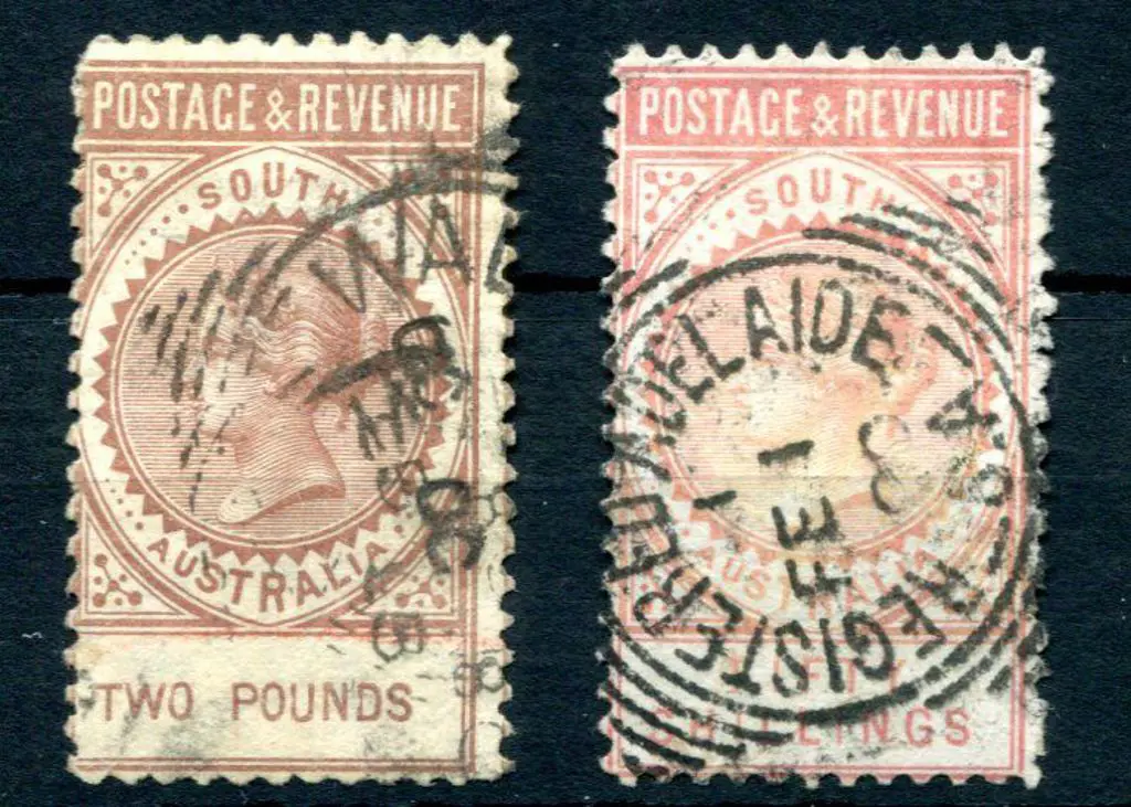 1886/96 £2 Venetian red & 50/- dull pink perf. 10. ... Image 1++