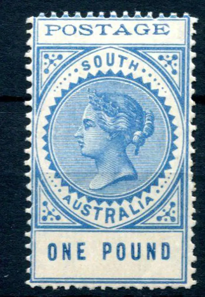 1902/04 £1 blue with thin "POSTAGE". MVLH. SG 279, ... Image 1++