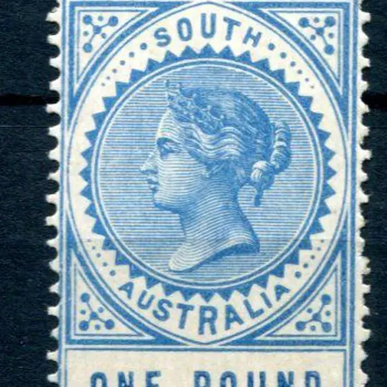 1902/04 £1 blue with thin "POSTAGE". MVLH. SG 279, ...