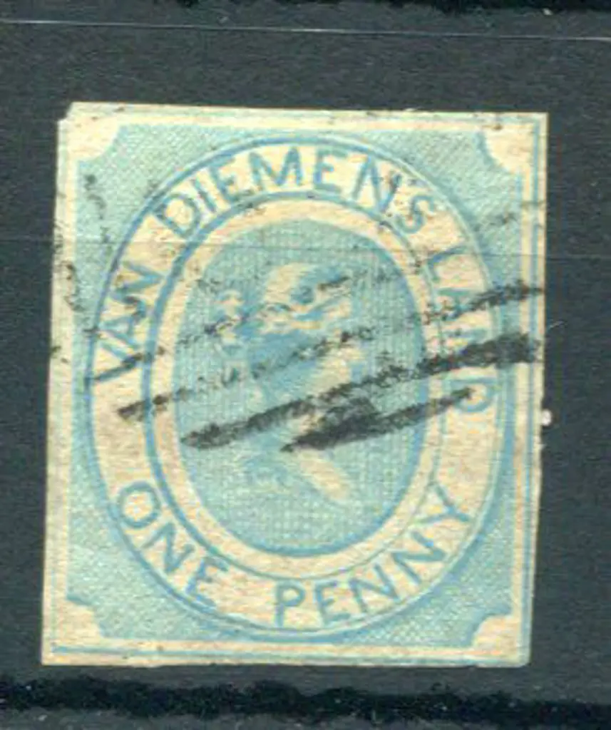1853/54 1d pale blue with blurred & worn engraving ... Image 1++