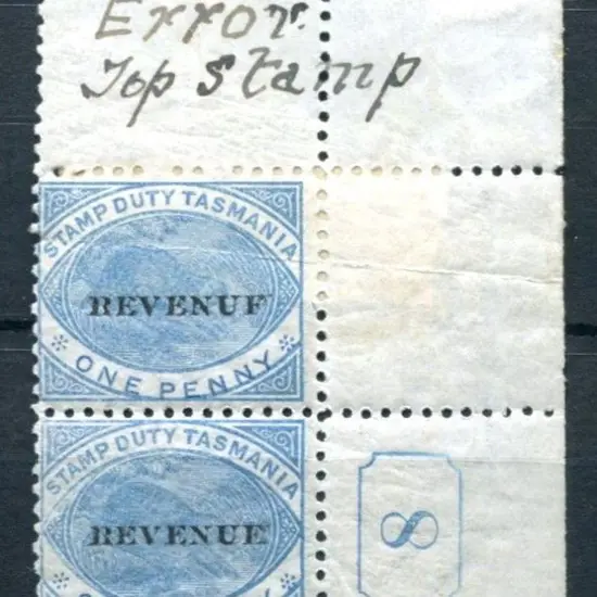 1880 1d slate "REVENUE" ovptd top right corner ...