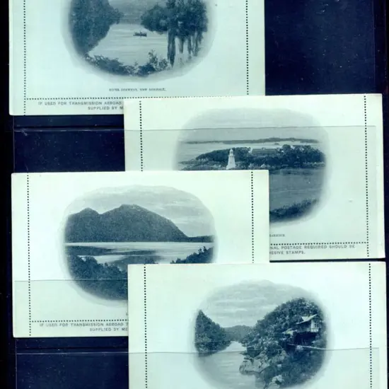 1900 2d Pictorial Letter Cards with "Entrance ...