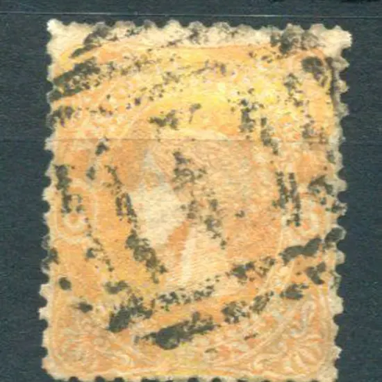 1860/66 6d orange, perf 12 with Six Pence wmk. ...
