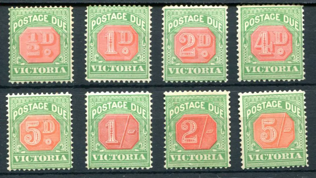 1900/04 Postage Dues range in 1903 scarlet & deep ... Image 1++