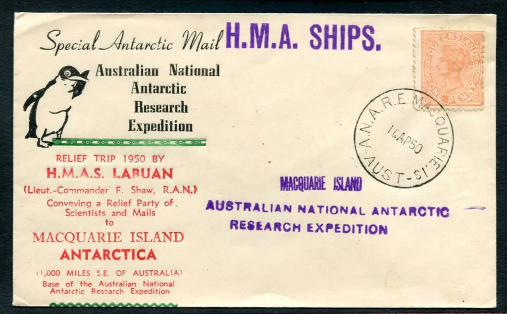 1950 (16th Apr) "Special Antarctic Mail Australian ... Image 1++