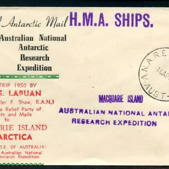 1950 (16th Apr) "Special Antarctic Mail Australian ...