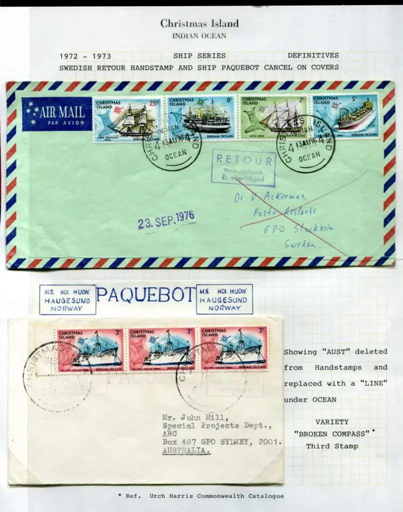 1964 (13th Aug) 5c, 7c, 8c & 25c Ships tied by ... Image 1++