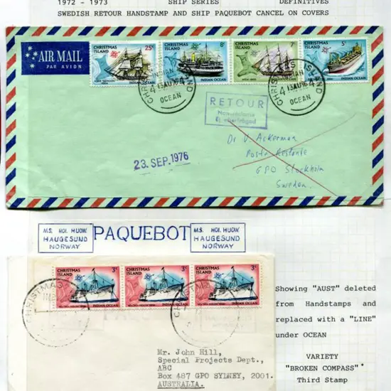 1964 (13th Aug) 5c, 7c, 8c & 25c Ships tied by ...