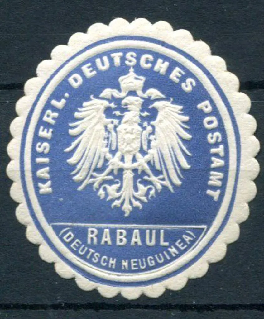 1913 "Kaiserl. Deutsches Postamt RABAUL (Deutsch ... Image 1++