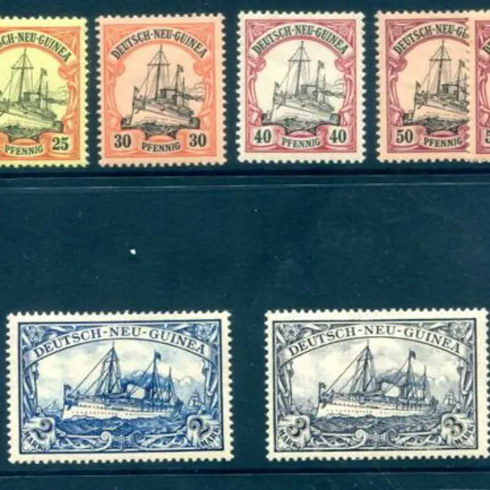 1901 "Yacht" set to 5m without wmk missing 3pf & ...