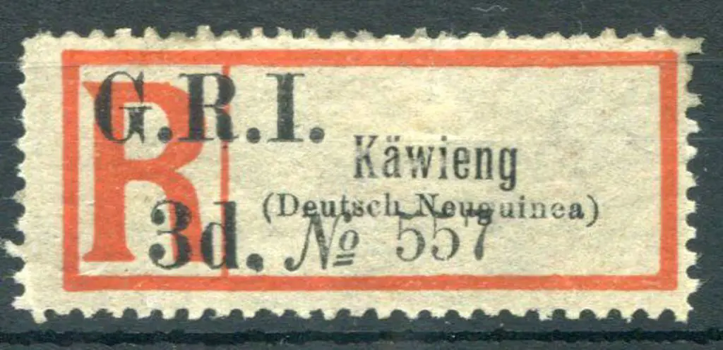 1915 "G.R.I. 3d." Surcharge on "Kawieng" ... Image 1++