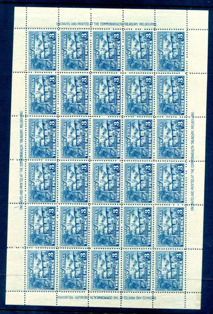 1925 ½d, 1d, 1½d, 2d & 3d Huts in complete sheets ... Image 1++