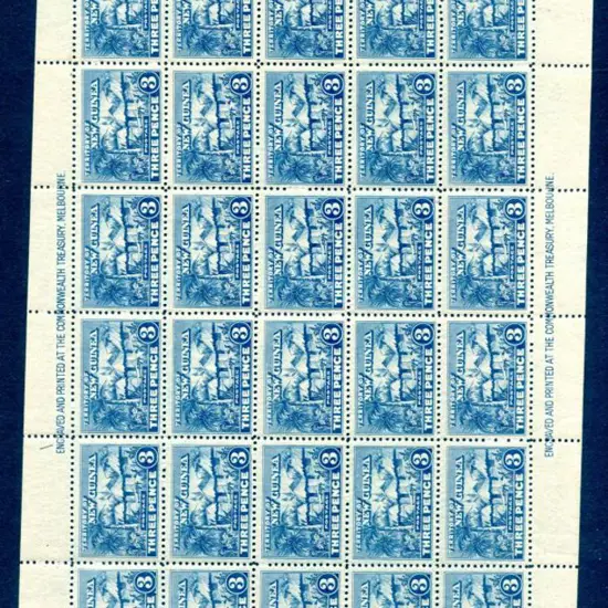 1925 ½d, 1d, 1½d, 2d & 3d Huts in complete sheets ...