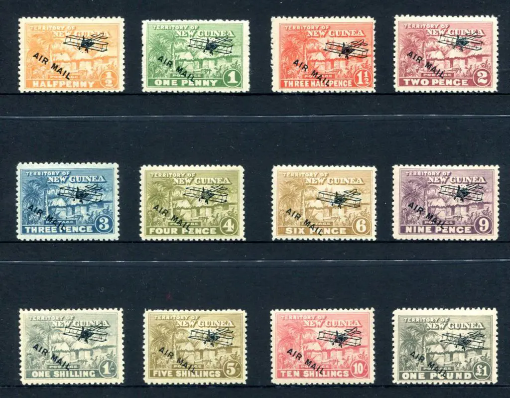 1931 ½d to £1 Huts ovptd "AIR MAIL". MUH set of ... Image 1++