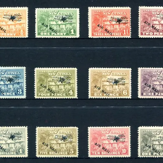 1931 ½d to £1 Huts ovptd "AIR MAIL". MUH set of ...