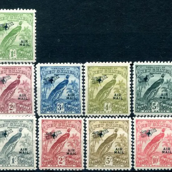 1931 ½d to £1 "dated" birds ovptd "AIR MAIL" set ...