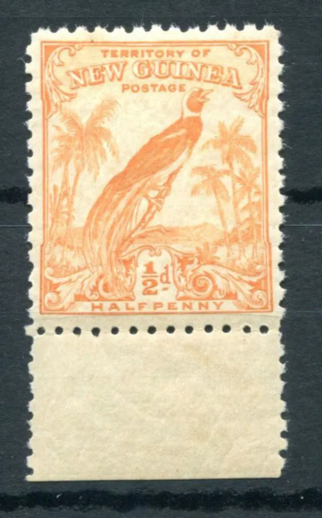 1932 ½d orange BOP undated with bottom margin. ... Image 1++