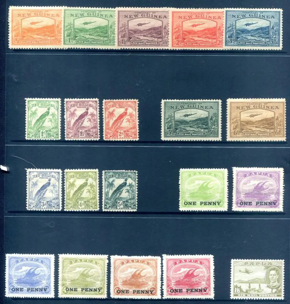 1932 1d to 5d undated birds (excl 2½d & 3½d) with ... Image 1++