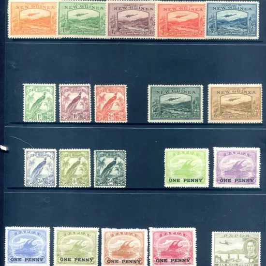 1932 1d to 5d undated birds (excl 2½d & 3½d) with ...