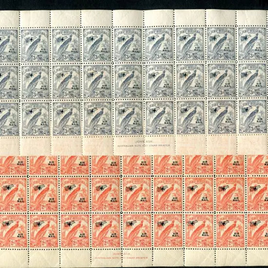 1932/34 2d vermilion & 3d undated Airmails in full ...