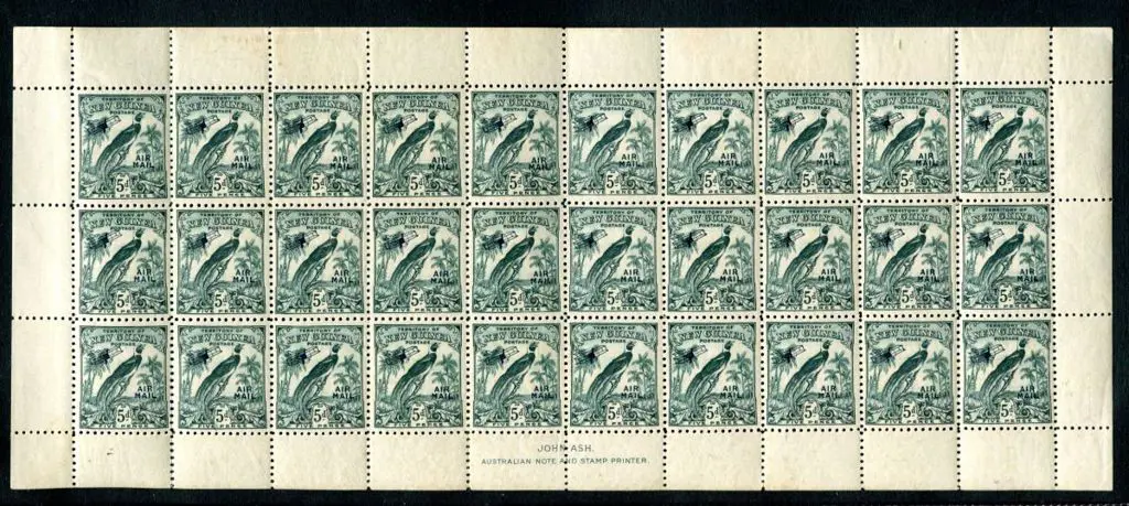 1932/34 5d deep blue-green Undated Airmail in full ... Image 1++