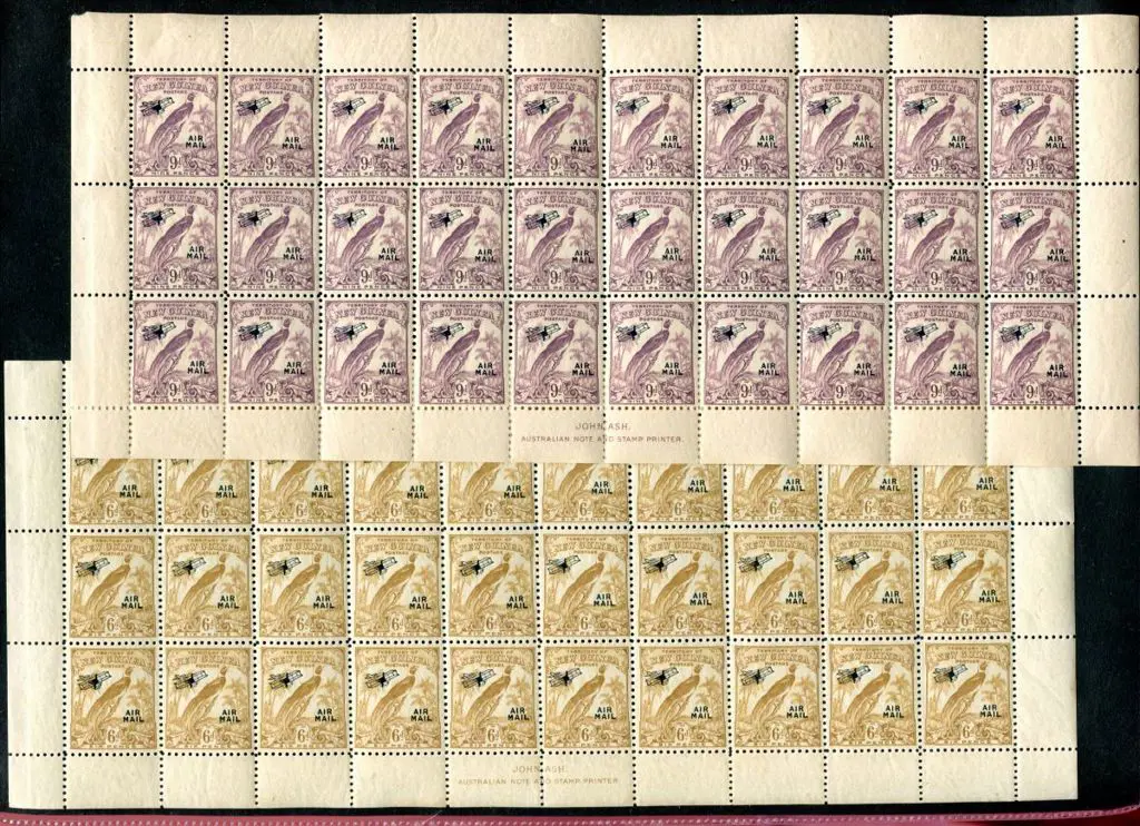1932/34 6d bistre-brown & 9d violet undated ... Image 1++