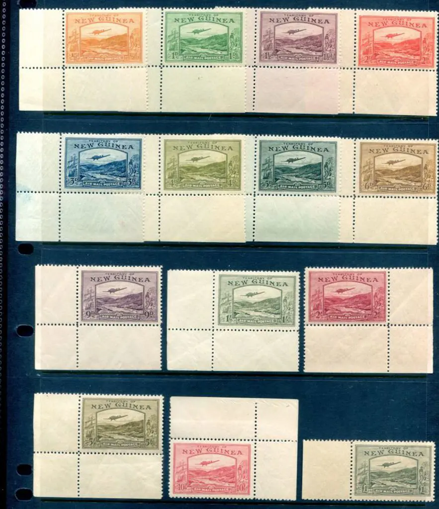 1939 ½d to £1 set of 14 Bulolo Goldfields ... Image 1++