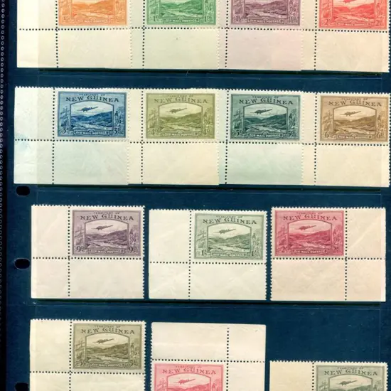1939 ½d to £1 set of 14 Bulolo Goldfields ...