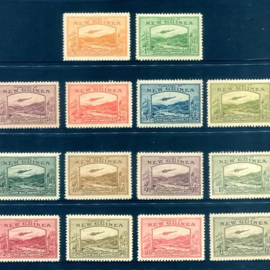 1939 Bulolo Airmails complete set of 14 to £1. ...