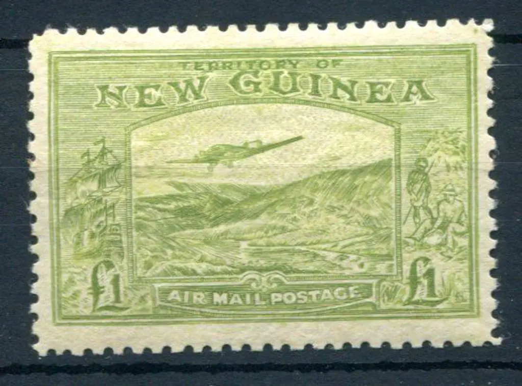 1939 £1 Bulolo Goldfields Airmail in unissued ... Image 1++
