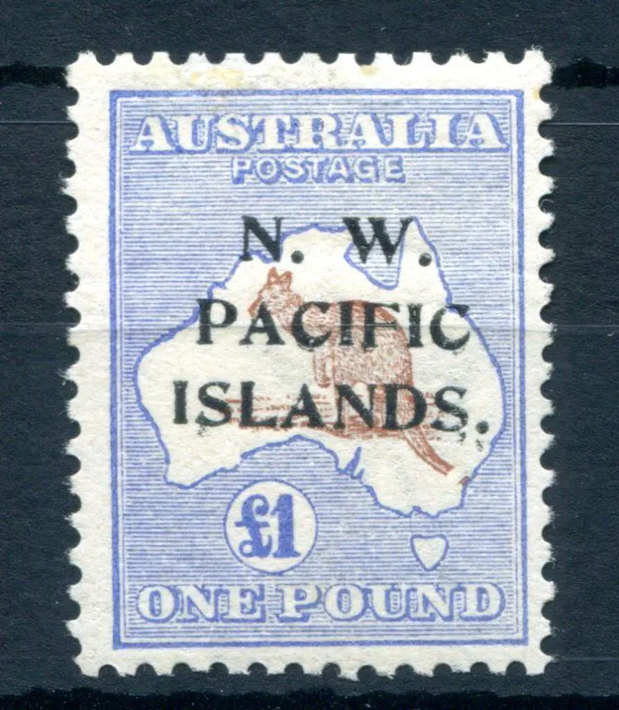 1913 £1 brown & ultramarine kangaroo, 1st wmk. ... Image 1++
