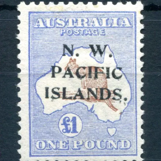 1913 £1 brown & ultramarine kangaroo, 1st wmk. ...