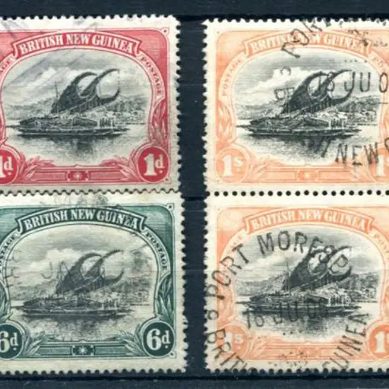 1901 "British New Guinea" ½d to 2/6d set (excl 4d) ...