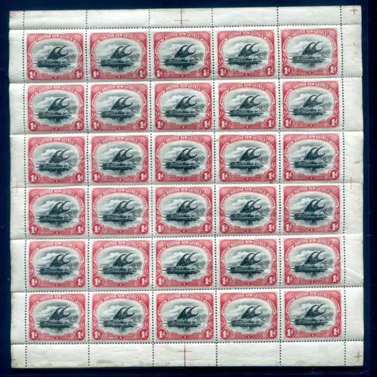 1901 "British New Guinea" 1d black & carmine, wmk ...