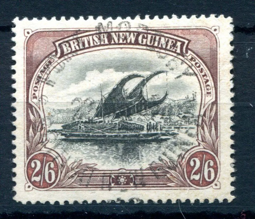 1901 2/6d black & brown on thin paper with horiz ... Image 1++